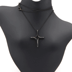 【中古】Tiffany & Co(ティファニー アンド コー)ペンダントネックレス SV925 重量3.19g ネックレス長さ40cm ブラック レディース