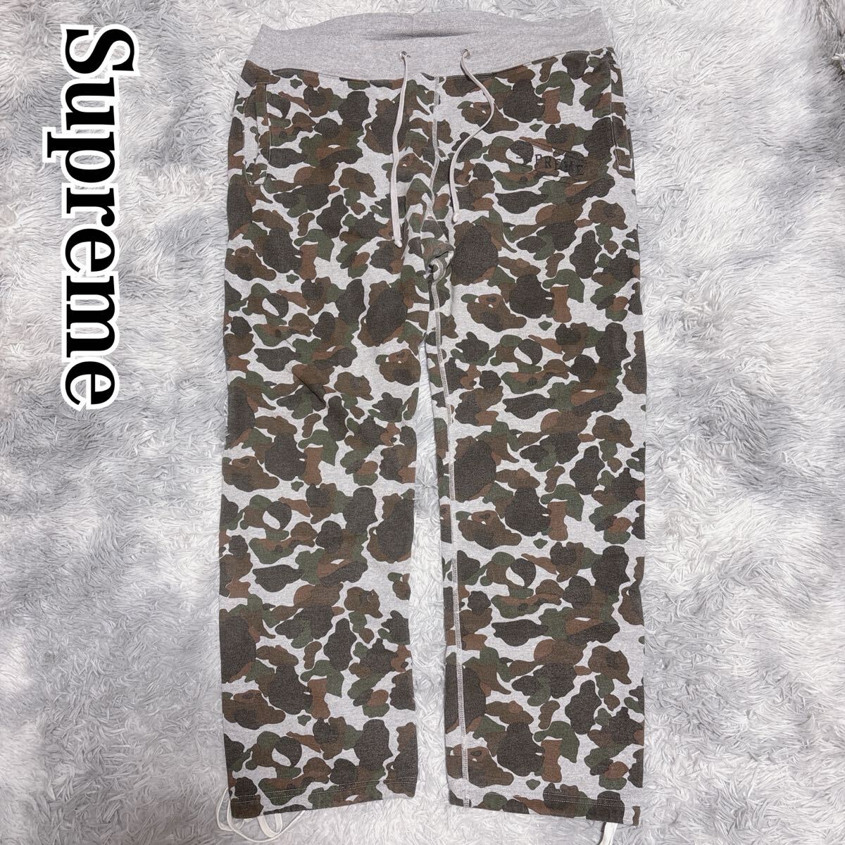 シュプリーム　ナイロンパンツ　迷彩　カモフラ SUPREME シュプリーム 19SS ナイロンパンツ 迷彩 ウッドランド