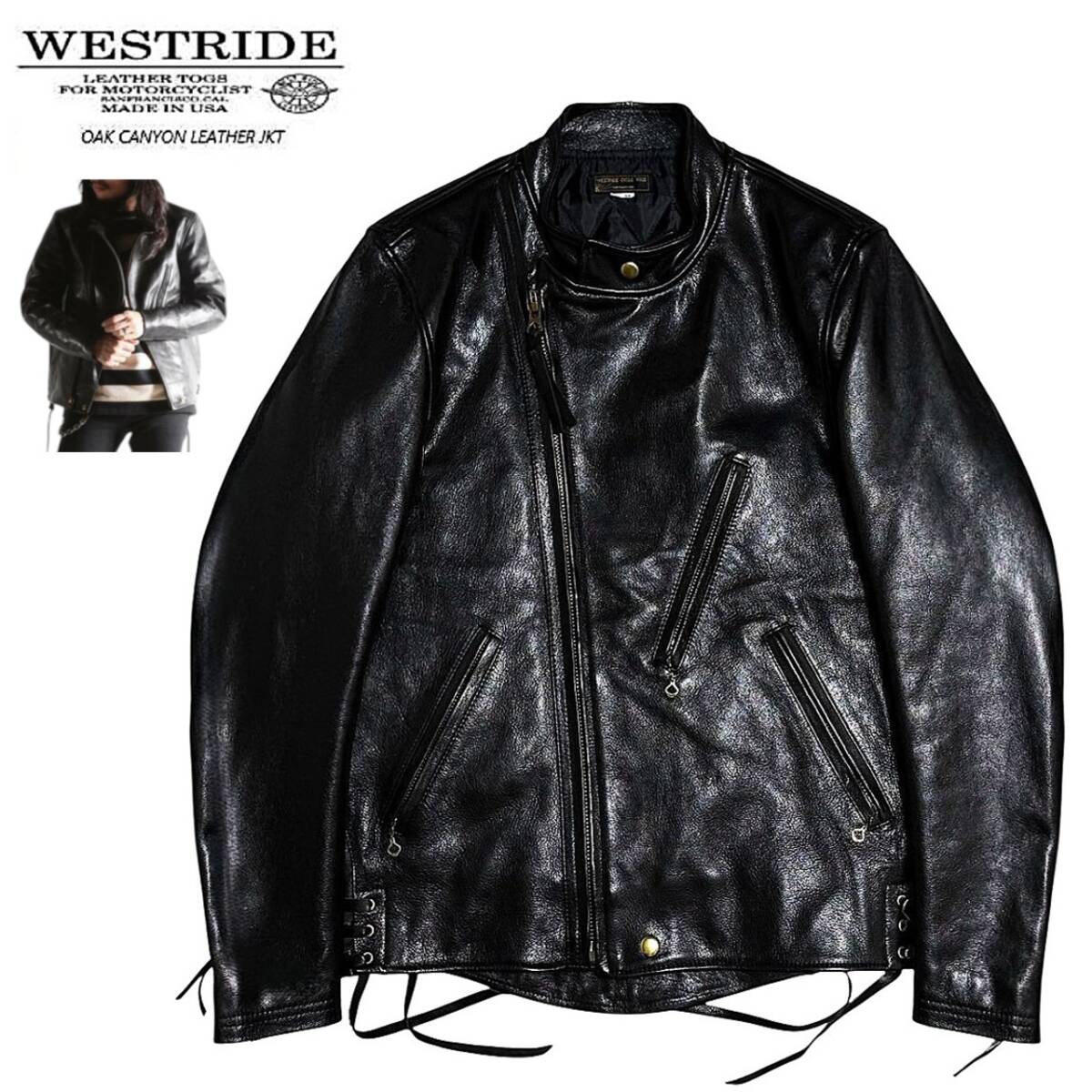 ★極美品★ウエストライド　ライダースレザー★ size40L 2025年最新】Yahoo!オークション -ウエストライド ライダースの