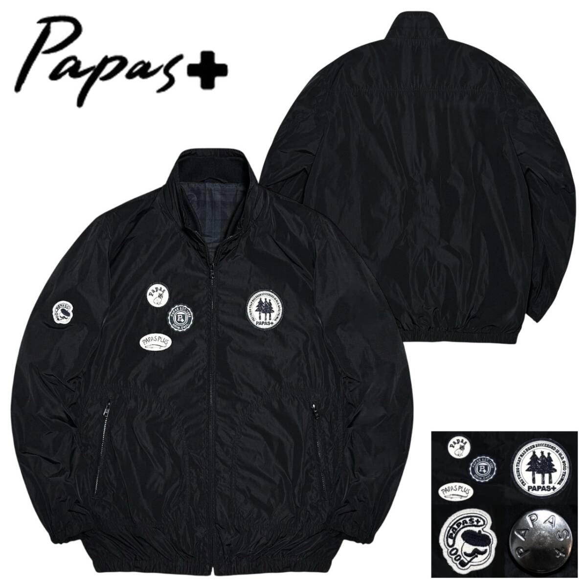 【美品】PAPAS PLUS フィールドジャケット 黒 サイズS 日本製 楽天市場】パパス プラス フィールドジャケット PAPAS PLUS メンズ