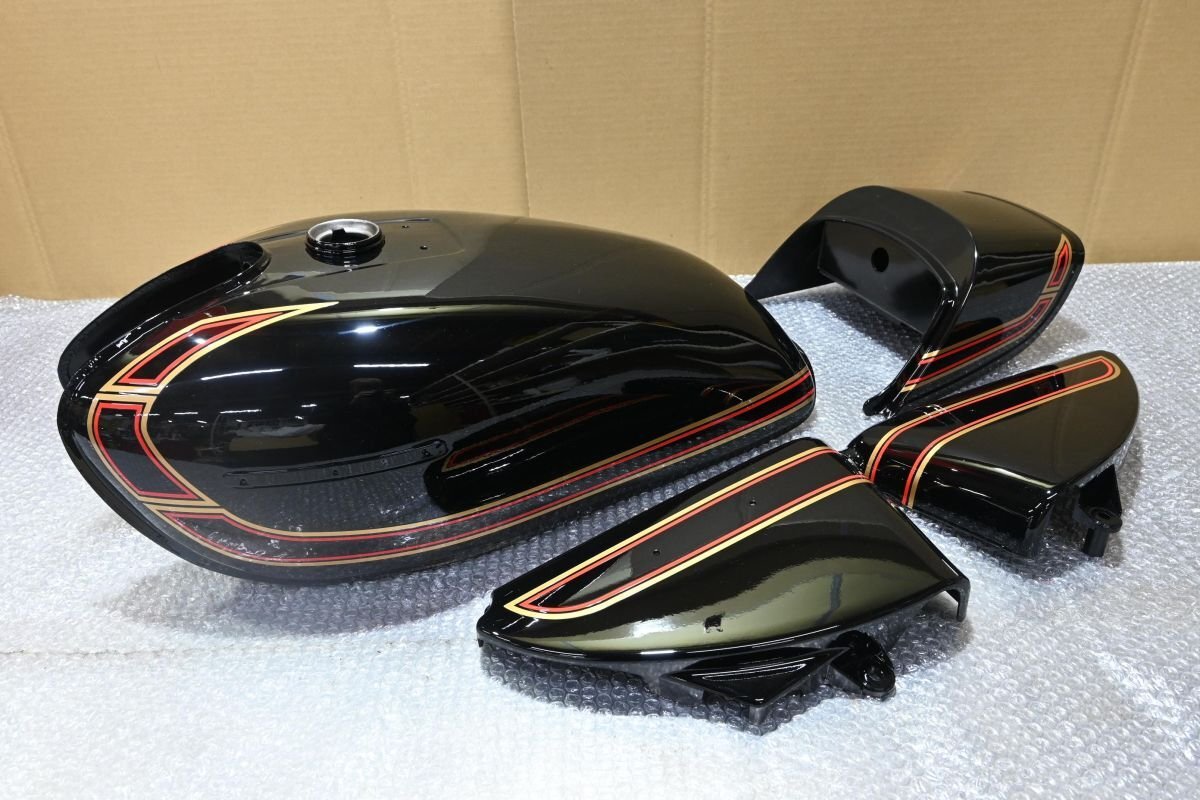 SUZUKI GS400外装セット！Ｅ１ライン 楽天市場】GS400 外装セット E1ライン 黒 銀 : カスタム