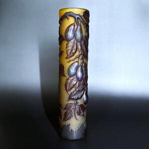 【美品】エミール・ガレ★red and gold colors with prunes