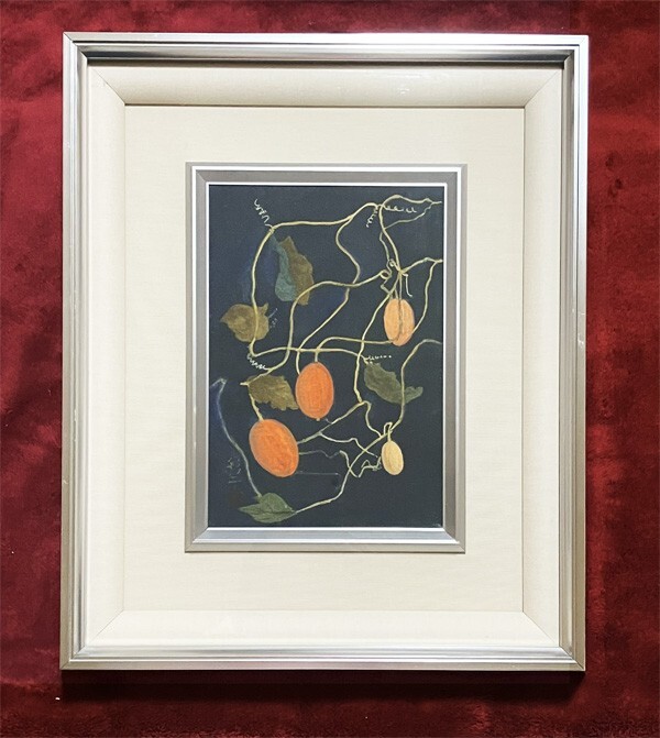 辻三郎　真作　日本画　油彩　絵画　サイン　メクリ 38 辻三郎 真作 日本画 油彩 絵画 サイン メクリ 38 2025年最新