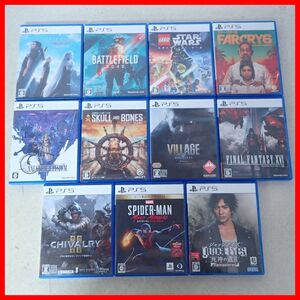 PS5 ジャッジアイズ/バイオハザードヴィレッジ/ファークライ6/スターウォーズ等 ソフトまとめて11本セット プレステ 箱付 ダブりなし【20