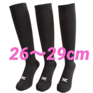 野球ソックス◇野球ストッキング◇ZETT◇ブラック◇26〜29