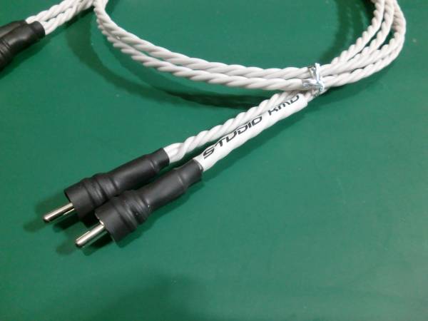 【純銅単線・非流通】トリプルツイスト単線■３芯仕様の無ハンダRCAケーブル　【1