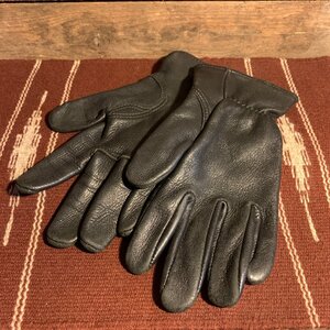 チャーチル グローブ 鹿革 バイク 手袋 アメリカ製 M 黒 CHURCHILL Glove Deer Skin Motorcycle Gloves Made in U.S.A