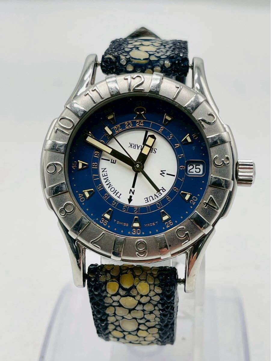 気まぐれ値下げ‼️レビュートーメン　シーマーク　太陽コンパス　クォーツ 楽天市場】レビュートーメン REVUE THOMMEN 5810005 シーマーク