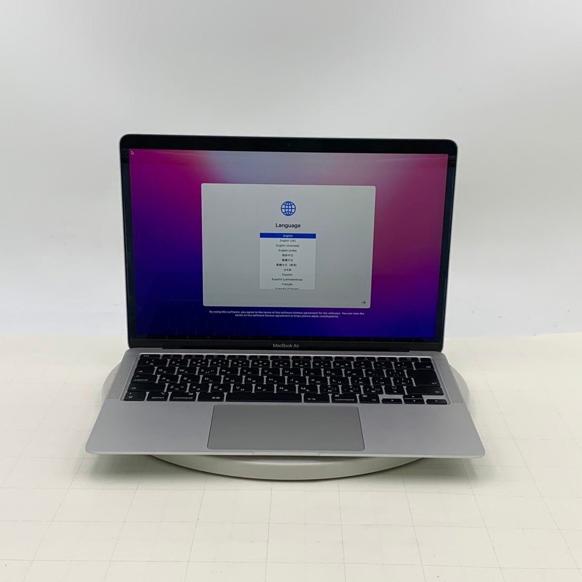 『ジャンク品』MacBook Air 2020 13インチ(M1) Apple MacBook Air 13インチ 2020 スペースグレイ Apple M1 3.2