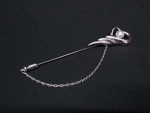 Tasaki 田崎　あこや　本パール　sv925 ブローチ Tasaki 田崎 あこや 本パール sv925 ブローチ