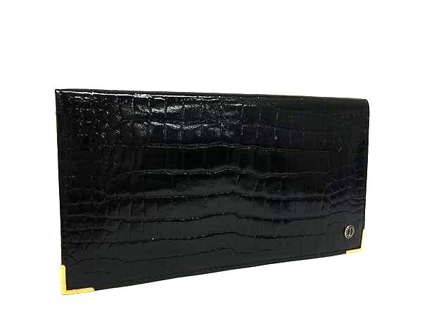 ALFRED DUNHILL ダンヒル クロコダイル ワニ革 本革 二つ折り財布 ALFRED DUNHILL ダンヒル クロコダイル ワニ革 本革 二つ折り