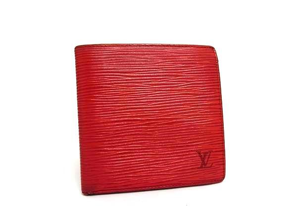 LOUIS VUITTON ルイヴィトン 二つ折り財布 エピ レッド 赤 マルコ ルイヴィトン LOUIS VUITTON 財布 二つ折り エピ ポルトビエ