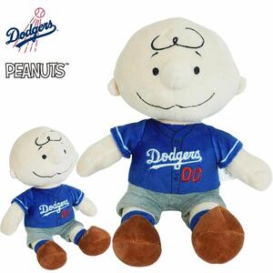 1 иен много выставляется! новый товар MLB официальный doja-s мягкая игрушка Charlie Brown Snoopy Peanuts большой . sho flat FOCO Major League Los Angeles бейсбол