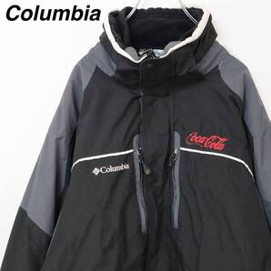 【会社ロゴ】コロンビア マウンテンジャケット コカコーラ 刺繍ロゴ フリース付き
