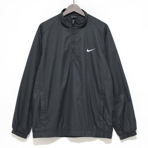NIKE Nike Golf Logo вышивка обратная сторона сетка нейлон способ половина Zip tops чёрный XL