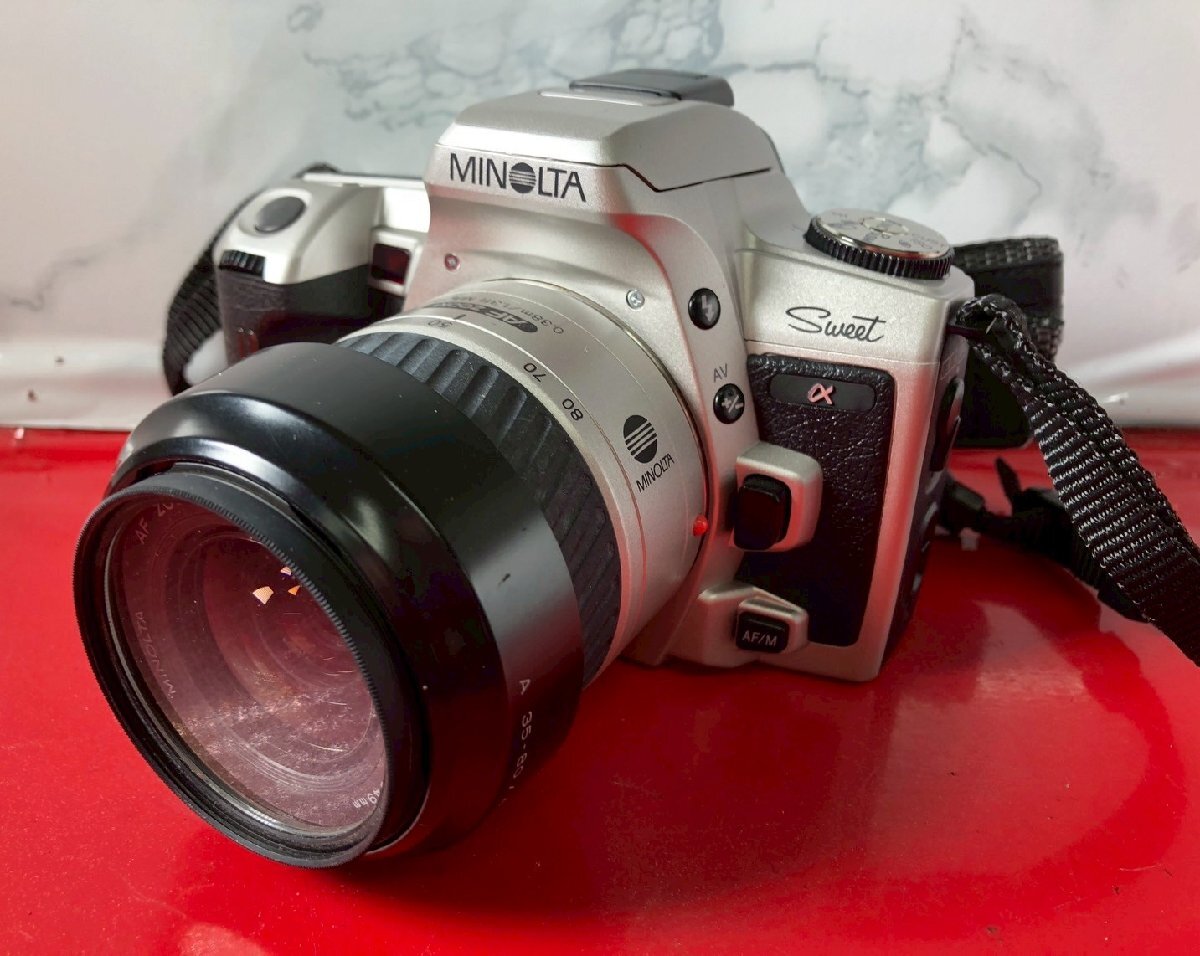 未使用品 MINOLTA Sweet s 一眼レフカメラ フイルム すぐに撮影 Minolta α Sweet S ズームレンズ | Totte Me Camera