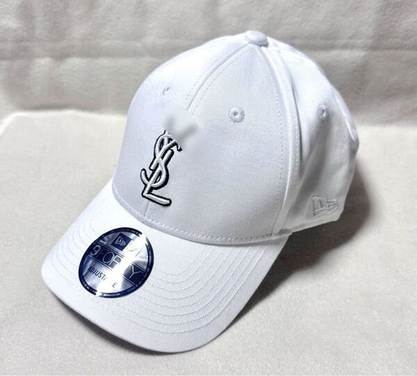 Saint Laurent ×New ERAコラボ キャップ ホワイト 帽子 サンローラン×ニューエラ キャップ 白