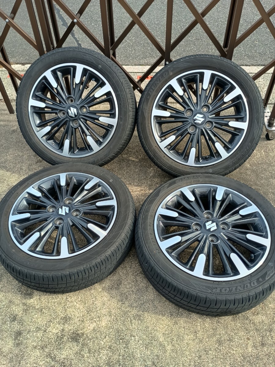 新品　スペーシアカスタム　純正タイヤ　タイヤ&ホイールセット 新型スペーシアカスタム 純正アルミホイールタイヤセット｜Yahoo