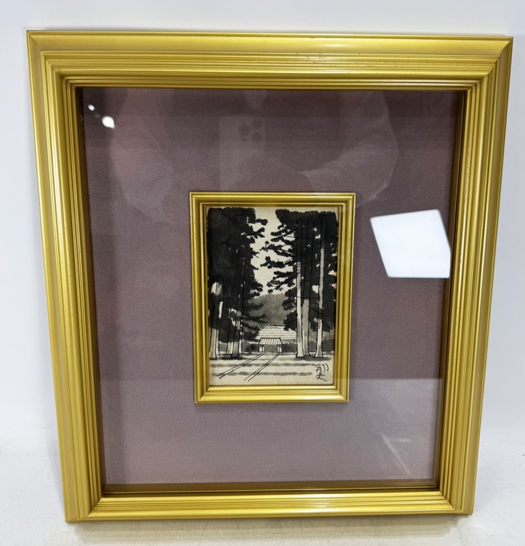 絵画　油彩 平山郁夫 「風景」 サイン　F8サイズ　額装済み 肉筆手描き 2025年最新】Yahoo!オークション -平山郁夫(絵画)の中古品・新品