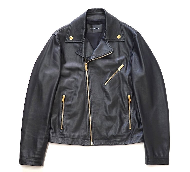 極美品 VERSACE ヴェルサーチ メデューサ 羊革 レザージャケット キルト ハルカの手作り雑貨 on X