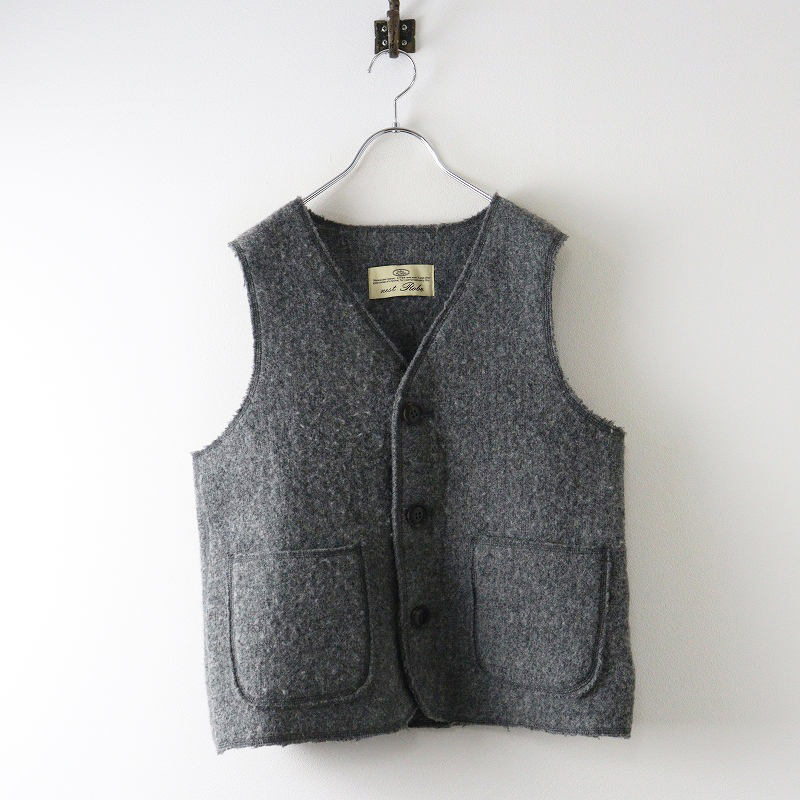 【美品】ネストローブ　ウールベスト nest Robe - ネストローブ♡ウールボアロングベストの通販 by