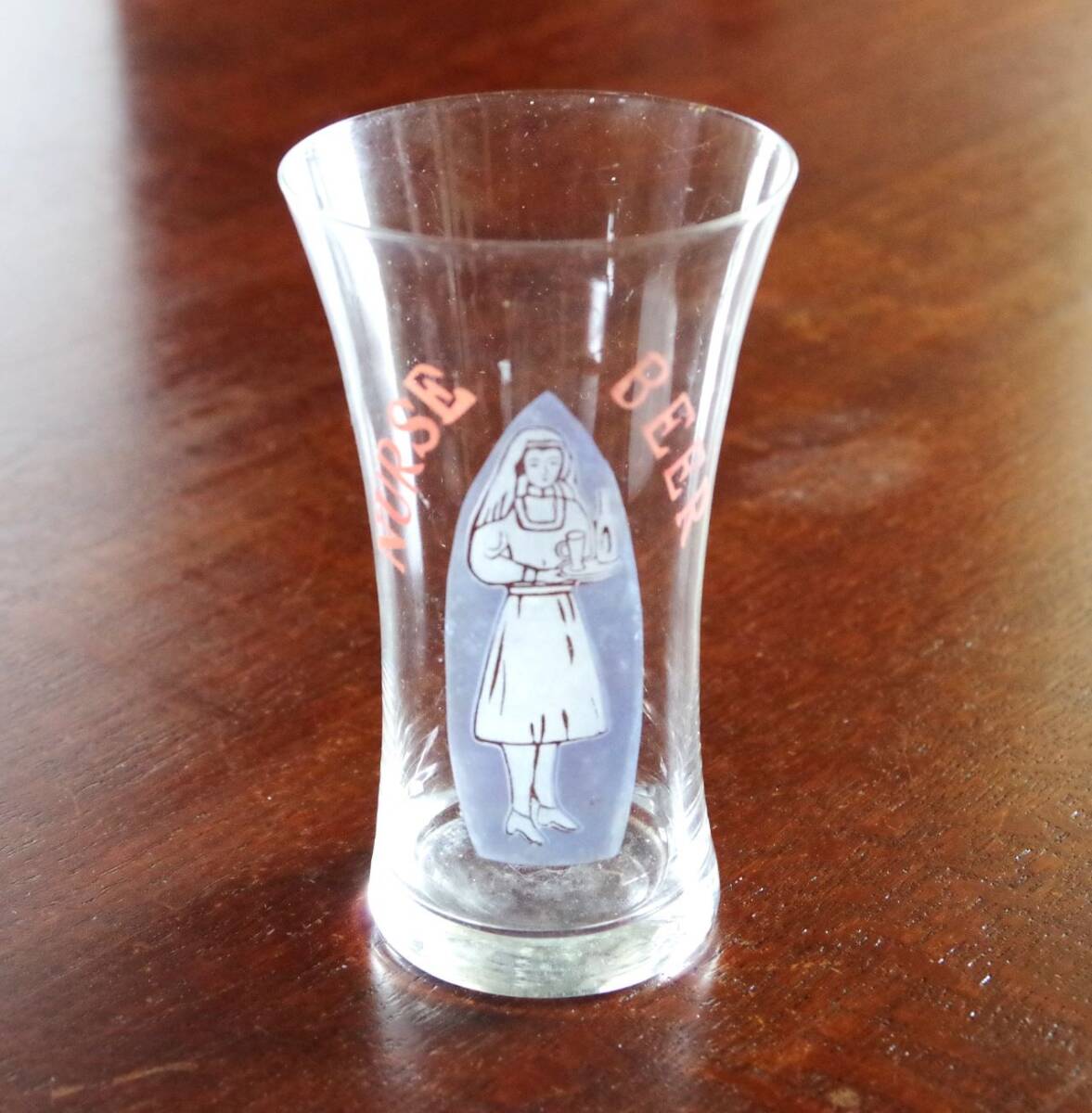 専用です。大正〜昭和初期　氷コップ　乳白色　赤と青　セット 大正時代〜昭和初期氷コップ 7客セット 大正ガラス / 暢気堂書房