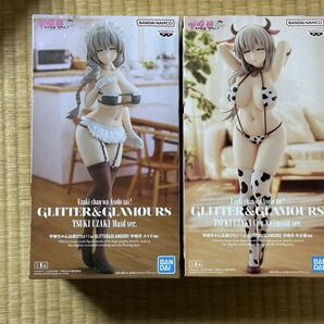 送料無料 2種セット 未開封 宇崎ちゃんは遊びたい!ω 宇崎月フィギュア GLITTER& GLAMOURS TSUKIUZAKI Maid ver. 牛水着 メイドVer. MAID