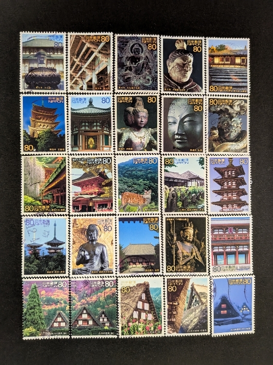 切手　世界遺産シリーズ　計9シート額面7240円 世界遺産シリーズ 第16集郵便切手のデータ