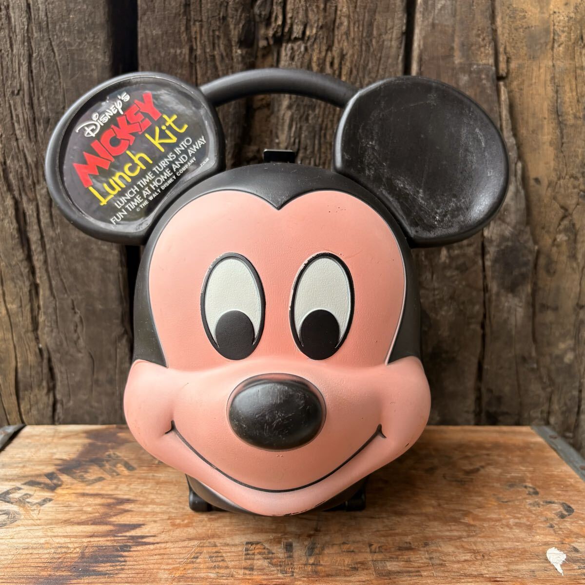 ディズニー　ミッキー　ランチボックス　水筒入り　レトロ　ビンテージ ディズニー ミッキー ランチボックス 水筒入り レトロ