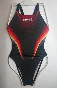 【生産終了】【新品未使用】スピード SPEEDO競泳用水着 83OE-42196 ブラックxレッド Lサイズ