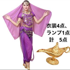 アラビアンコスチューム ベリーダンスディズニージャスミンハロウィンコスプレ仮装女性衣装クリスマスイベント服装レディースアラジンDハロ