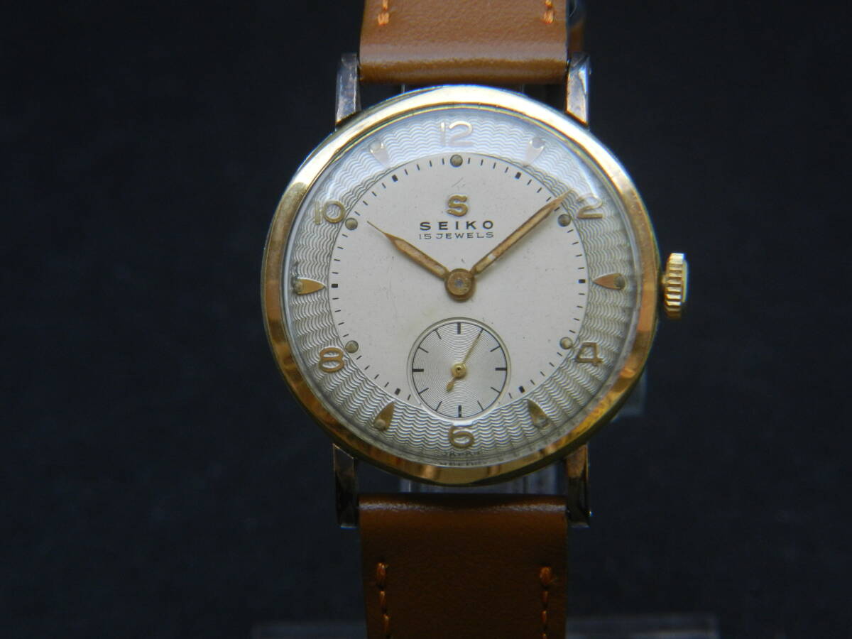 ジャンク CHRONOMETER 手巻き腕時計 スモセコ A3351 ビンテージ 訳ありジャンクLISA クロノメーター スモセコ 手巻き