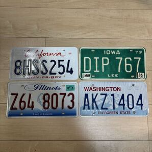 州違い4枚セットアメリカナンバープレート ライセンスプレート検)アメリカ雑貨ガレージ雑貨アメ車シボレーダッジフォード店舗什器9
