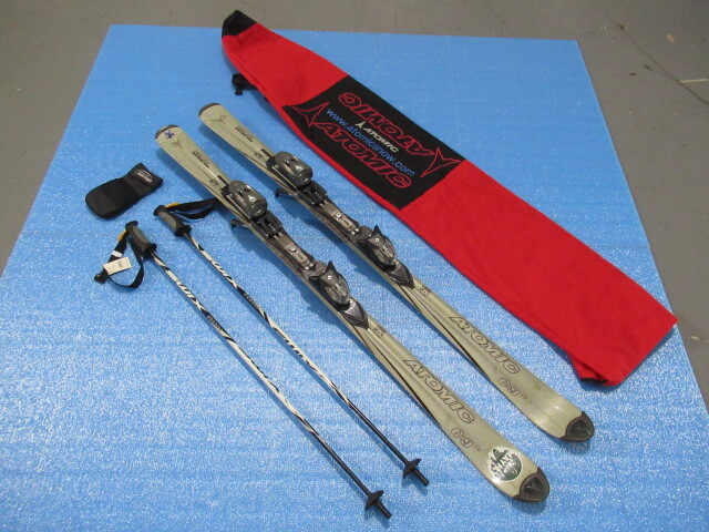 【新品未使用】ATOMICスキー板150cm/LEKIストック 107cm 新品未使用】ATOMICスキー板150cm/LEKIストック 107cm 新品未