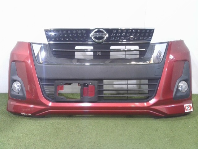 B21A デイズ ルークス 後期 純正フロントバンパー 6400H424ZZ デイズ ルークス/DAYZ(B21A)後期 ハイウェイスター用 純正