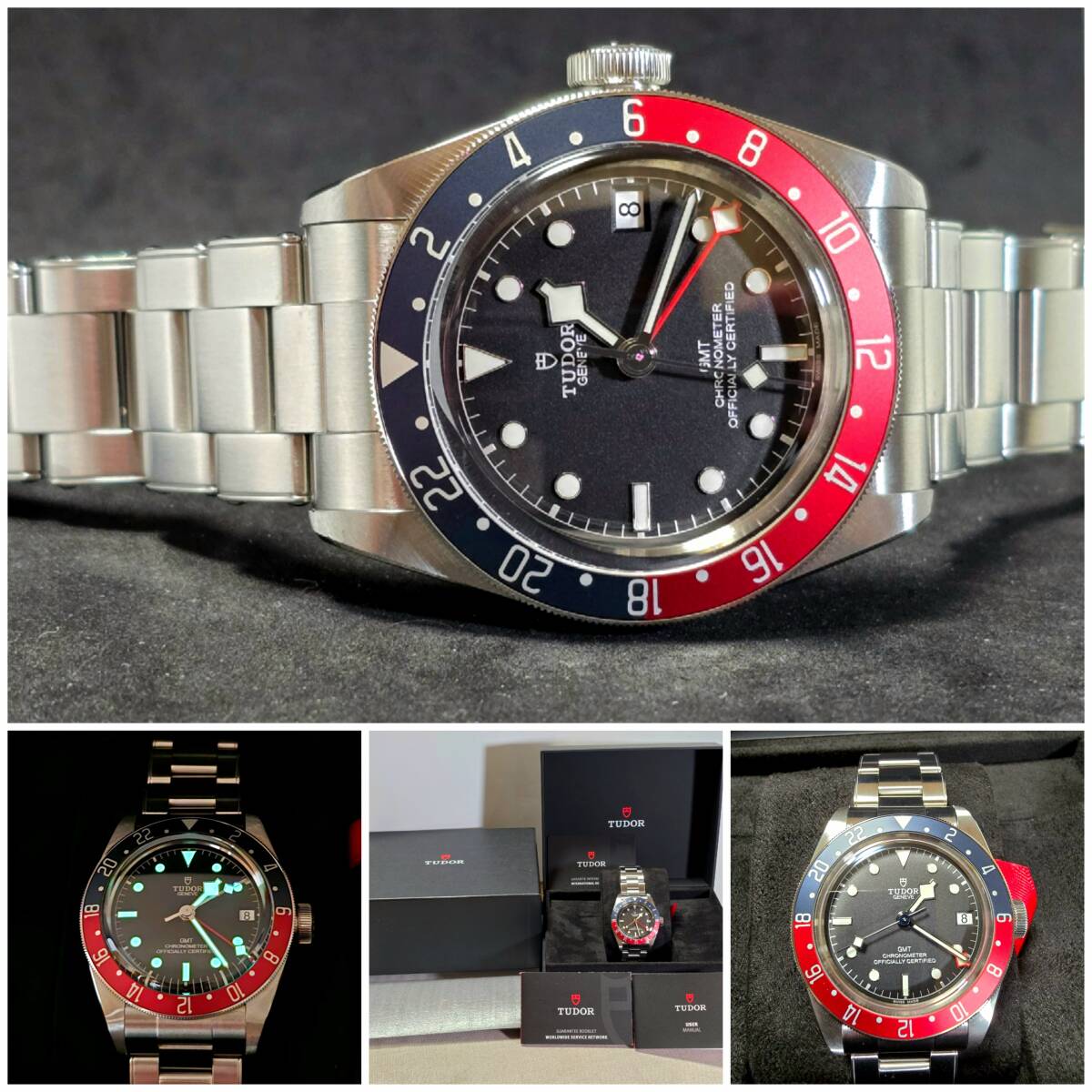 TUDOR 自動巻き時計 黒文字盤 レザー　値下げ交渉可 楽天市場】腕時計 ムーブメント スケルトン（ブランドチューダー