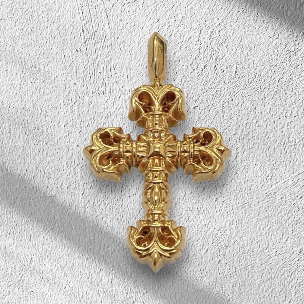 kクロムハーツ　22k タイニーCH クロスチャーム　ペンダントトップ クロムハーツ（Chrome Hearts）ペンダント タイニー CHクロス