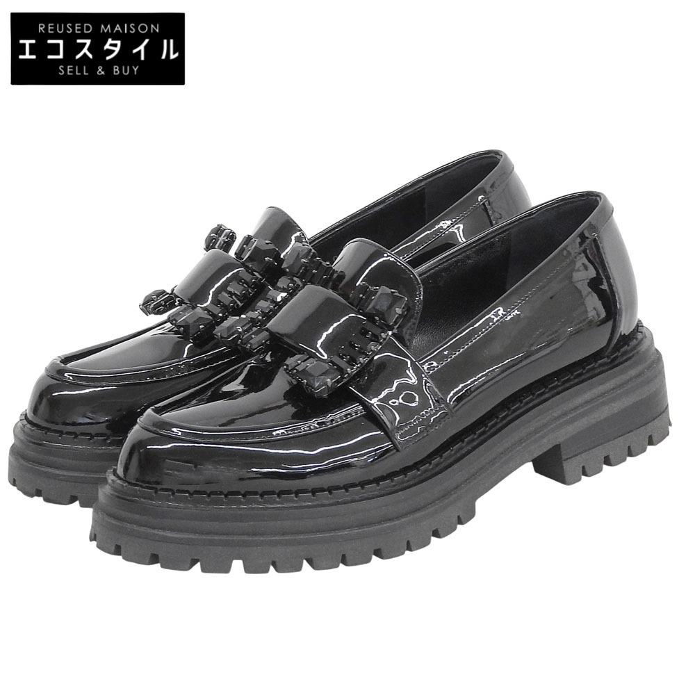 美品セルジオロッシ デニム ミュール 35.5 セルジオ ロッシの24年春夏、ツートンカラーのデニムミュール