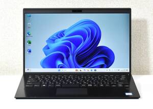 VAIO VJPK11C11N/Core i7-8565U/メモリ16GB/ SSD 512GB/14インチ/高解像度1920x1080/Windows 11/中古ノートパソコン