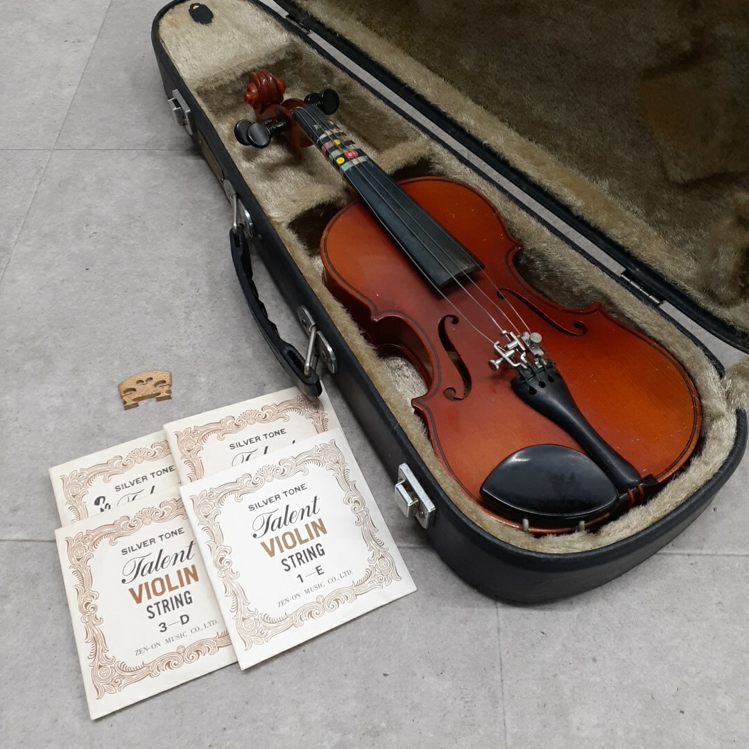 中古バイオリン 、ケース付き　1/4 サイズ Eastman SVL80セット 1/4 バイオリン初心者セット 子ども用 身長
