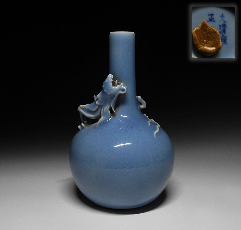 中国古美術　陶器　壺　置物　花器　大型約30㎝　大清雍正年製 中国古美術 陶器 壺 置物 花器 大型約30㎝ 大清雍正年製