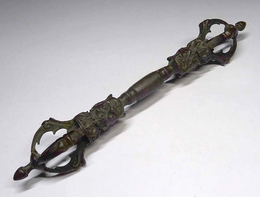 [希少品] アンティーク　古物　五鈷杵　極小サイズ　法具　銀製 シルバー　骨董 imgrc0103392608.jpg