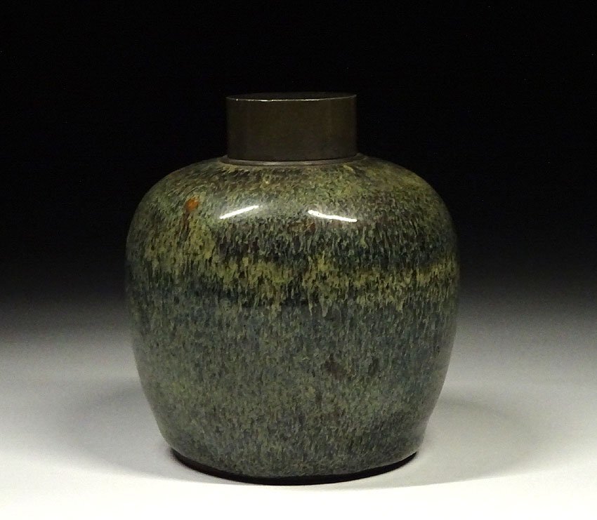 煎茶道具　錫半造　本錫　茶壷　茶心壷　約450ｇ　共箱　V　R8615 煎茶道具 錫半造 本錫 茶壷 茶心壷 約450g 共箱