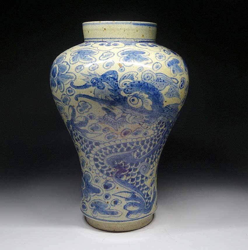 Yahoo!オークション -「李朝 染付 壺」の落札相場・落札価格