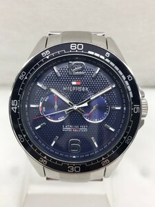 【稼働品】TOMMY HILFIGER トミーヒルフィガー 腕時計 TH.328.1.27.2238 クオーツ ネイビー メンズ 電池交換済み