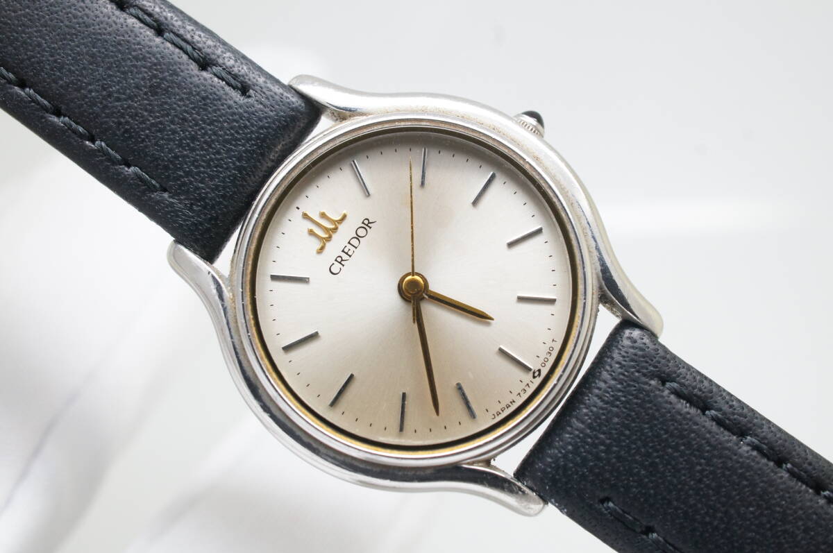 【美品】セイコー クレドール ラウンド シルバー レディース 腕時計 573 美品】セイコー クレドール ラウンド シルバー レディース