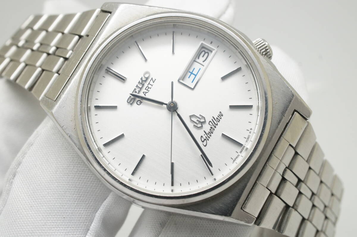 美品 稼動品 SEIKO セイコーシルバーウェーブ ビンテージ メンズ腕時計 稼動品 SEIKO セイコー シルバーウェーブ 80年代 純正ベルト