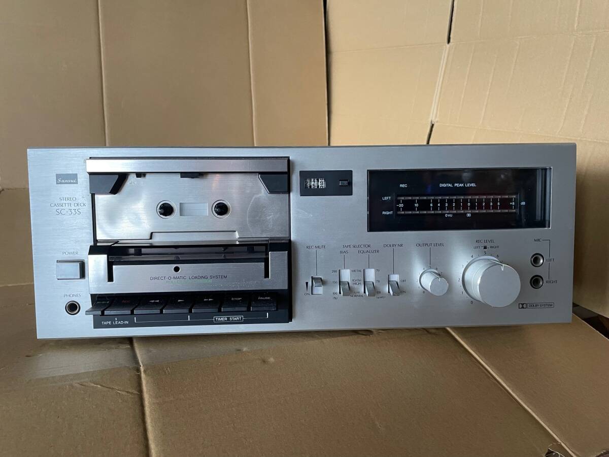 【１か月保証付き・希少美品】山水 SC-M33 SANSHI カセットデッキ 1か月保証付き・希少美品】山水 SC-M33 SANSHI カセットデッキ