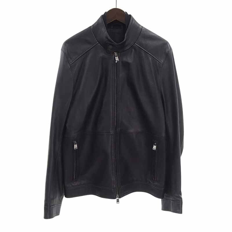 【現行/未使用級】XL ヒューゴボス ダブル ライダースジャケット 裏地赤 羊革 HUGO BOSS（レザージャケット）のフリマアイテム一覧