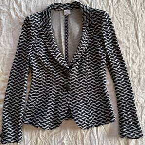 アルマーニコレッツォーニ ジャケット 4o テーラード モノクロ 柄物 高級タイプ